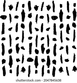 Pequeñas manchas y partículas desiguales de los escombros. Textura de vector abstracta.  Antecedentes desiguales. Superposición de textura gruesa con granos finos aislados sobre fondo blanco. Ilustración vectorial. EPS10.