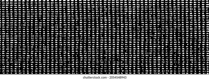 Small uneven spots and particles of debris. Abstract vector texture.  Distressed uneven background. Grunge texture overlay with fine grains isolated on white background. Vector illustration. EPS10.