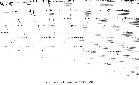 Pequeñas manchas y partículas desiguales de los escombros. Textura de vector abstracta.  Antecedentes desiguales. Superposición de textura gruesa con granos finos aislados sobre fondo blanco. Ilustración vectorial. EPS10.