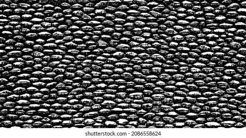Small uneven spots and particles of debris. Abstract vector texture.  Distressed uneven background. Grunge texture overlay with fine grains isolated on white background. Vector illustration. EPS10.