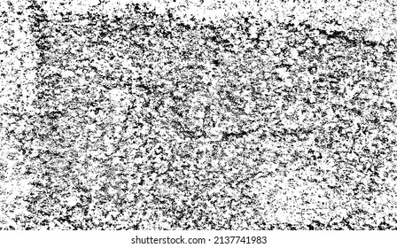 Pequeñas manchas y partículas desiguales de los escombros. Textura de vector abstracta.  Antecedentes desiguales. Superposición de textura gruesa con granos finos aislados sobre fondo blanco. Ilustración vectorial. EPS10.
