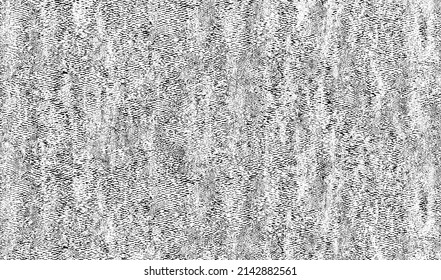 Small uneven spots and particles of debris. Abstract vector texture.  Distressed uneven background. Grunge texture overlay with fine grains isolated on white background. Vector illustration. EPS10.
