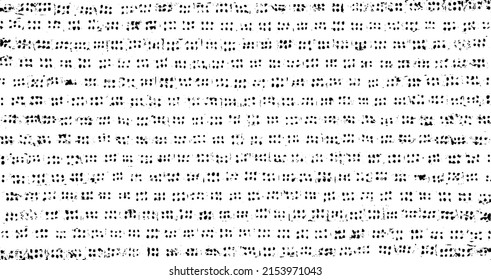 Pequeñas manchas y partículas desiguales de los escombros. Textura de vector abstracta.  Antecedentes desiguales. Superposición de textura gruesa con granos finos aislados sobre fondo blanco. Ilustración vectorial. EPS10.