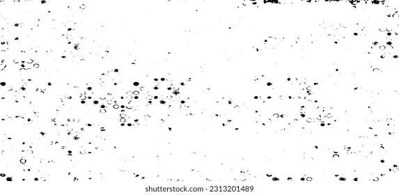 Pequeñas manchas y partículas desiguales de los escombros. Textura de vector abstracta. Antecedentes desiguales. Superposición de textura gruesa con granos finos aislados sobre fondo blanco. Ilustración vectorial. EPS10.