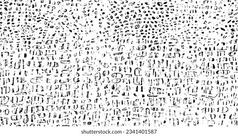 Pequeñas manchas y partículas desiguales de los escombros. Textura de vector abstracta.  Antecedentes desiguales. Superposición de textura gruesa con granos finos aislados sobre fondo blanco. Ilustración vectorial. EPS10.