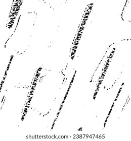 Small uneven spots and particles of debris. Abstract vector texture.  Distressed uneven background. Grunge texture overlay with fine grains isolated on white background. Vector illustration. EPS10.