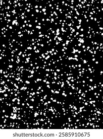 Small uneven spots and particles of debris. Abstract vector texture. Distressed uneven background. Grunge texture overlay with fine grains isolated on white background