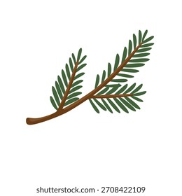 Small Upright Green Spruce Branch