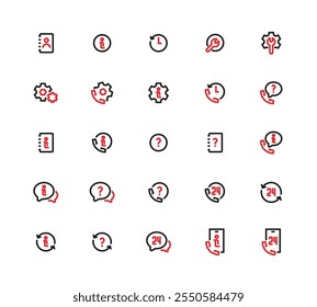Small User Interface Dual Tone Icons