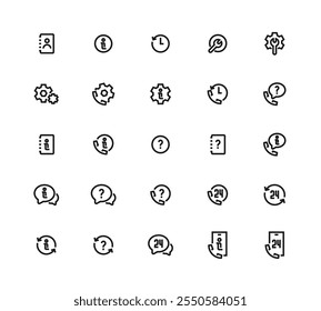 Small User Interface Editable Stroke Icons