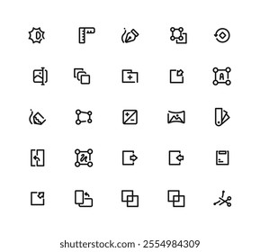Small User Interface Icons - Editable Stroke