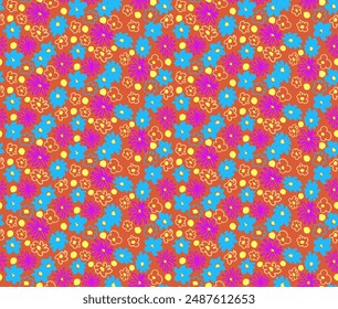 Pequeño Vector flores margarita patrón sin fisuras. Fondo de pantalla natural, ilustración de decoración floral. Elementos dibujados a mano. Dibujo para niños. Imprimir para un vestido o traje de baño