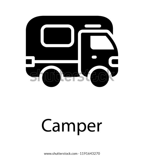 A small vehicle with door and windows having all\
necessities inside to be taken as it is whereby one need to\
symbolizing camper van