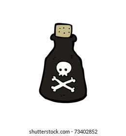 small vial of poison cartoon