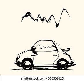 small vintage car