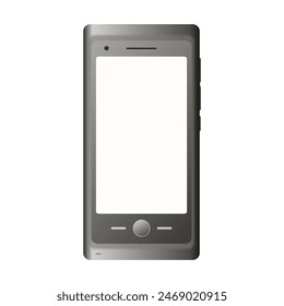 Pequeño smartphone de pantalla vacía vintage