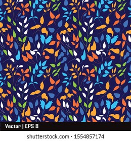 Small Vintage Floral Seamless Pattern ,for gretting card, T shirt, cover design templates, banner, poster, typography design, wallpapers