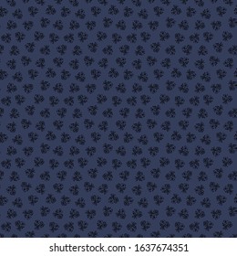 Small vintage style floral rosette vector seamless pattern