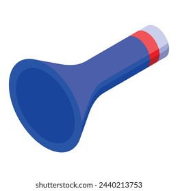 Small vuvuzela icon isometric vector. Soccer horn. Party sound