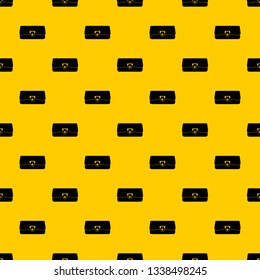 Small wallet pattern seamless vector repeat geometric yellow for any design