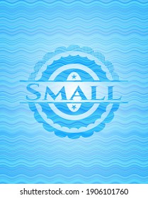 Small water emblem. Vector Illustration. Detailed. 