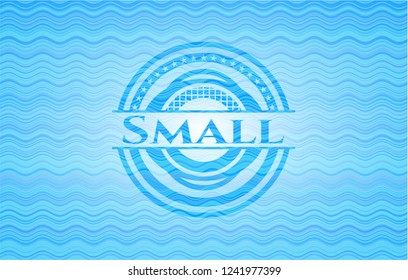 Small water wave concept style emblem.