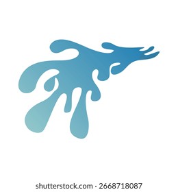 Vetor de design de ilustração de cascata pequena