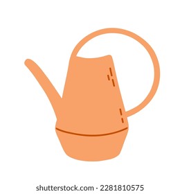 Kleine Wasserdose für den Garten. Vektorgrafik.