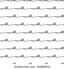 small wave  loop doodling graphic pattern