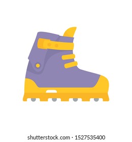 Small wheel inline skates icon. Flat illustration of small wheel inline skates vector icon for web design