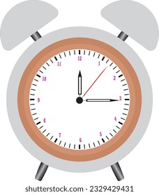 El pequeño despertador blanco se utiliza para despertarte al trabajo, ir a la escuela, hacer ejercicio, festivales y otras actividades para mantenerte al día con todos los eventos