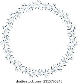 small white flowers frame logo