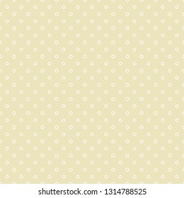 Small white outlined circles pattern on a grey background. Vector graphic. Print for texture, textile, tiles, wrapping paper. Dotted background. Polka wallpaper. 