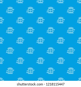 Small window frame pattern vector seamless blue repeat for any use