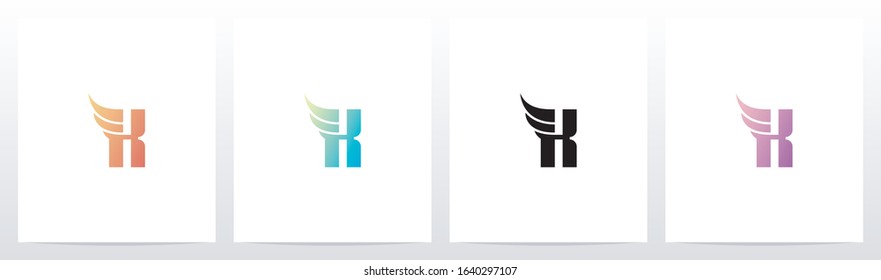 Small Wing On Letter Logo Design K
