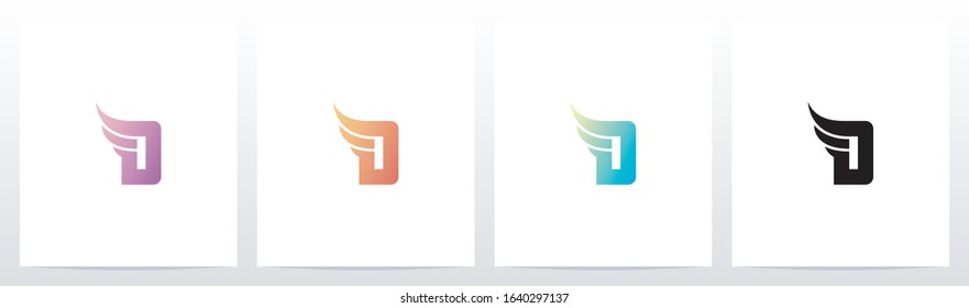 Small Wing On Letter Logo Design D