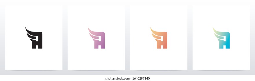 Small Wing On Letter Logo Design A