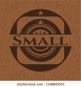 Small wooden emblem. Retro
