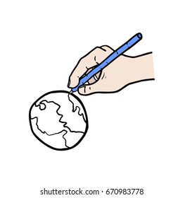 small world drawing