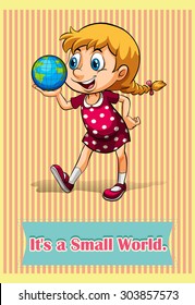 It is a small world illustration