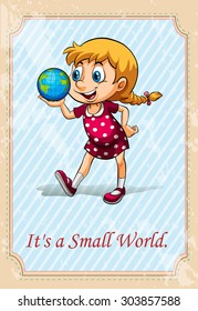 It is a small world illustration