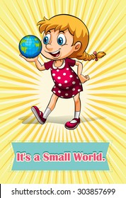 It is a small world illustration