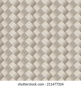 Small woven white cane fiber seamless pattern .