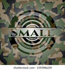 Small written on a camouflage texture. Vector Illustration. Detailed.