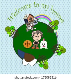 small with your pet in your home