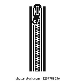 Small zipper icon. Simple illustration of small zipper vector icon for web design isolated on white background