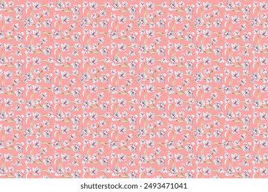 smallest flower pattern for textles design , free to edit , vector design . silk,bookcover, fabric, carpet 