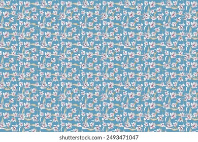 smallest flower pattern for textles design , free to edit , vector design . silk,bookcover, fabric, carpet 