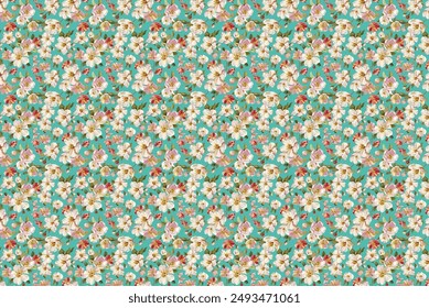 smallest flower pattern for textles design , free to edit , vector design . silk,bookcover, fabric, carpet 