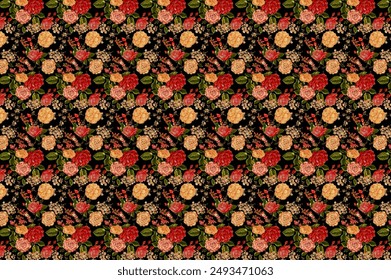 smallest flower pattern for textles design , free to edit , vector design . silk,bookcover, fabric, carpet 